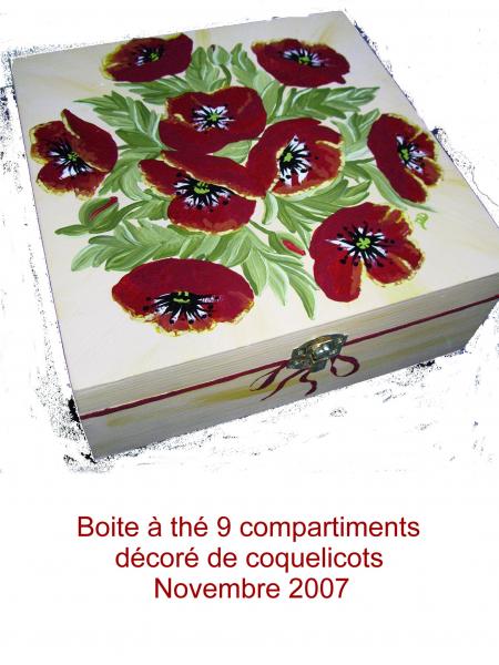 boite a thé coquelicots