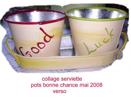 good luck verso (serviette)