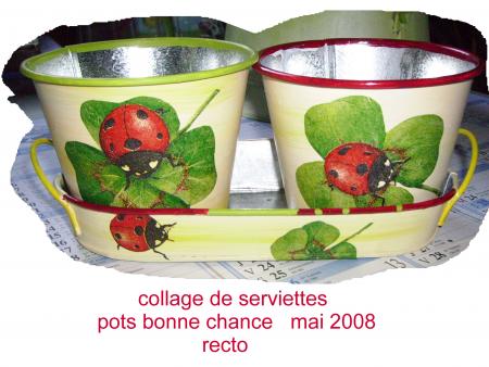 good luck recto (serviette)